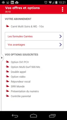 SFR Ma Ligne android App screenshot 2